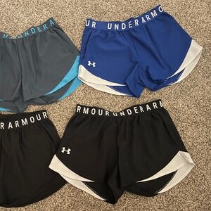 4 pairs under armour shorts